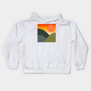 Minimalist Sunset Kids Hoodie